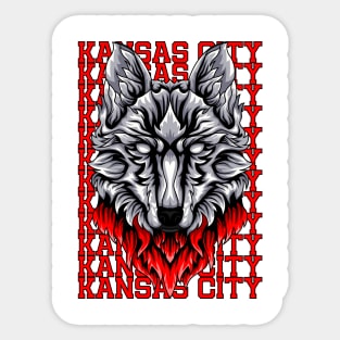 kansas city mascot Sticker